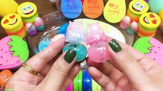 Mixing MAKEUP and GLITTER into STOREBOUGHT Slime | Slime Smoothie | Satisfying Slime Videos #974