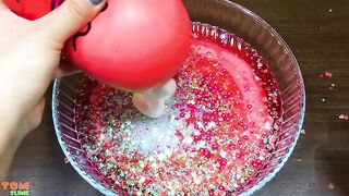 RED  BALLOONS ! Making Slime with Funny Balloons - Satisfying Slime video #962