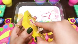 Mixing Random Things into GLOSSY Slime ! Satisfying Slime Video #958