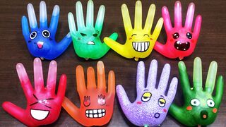 Making Slime With Funny Gloves Cute Doodles  - Satisfying Slime video #957