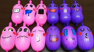 PINK vs PURPLE BALLOONS ! Making Slime with Funny Balloons - Satisfying Slime video #954