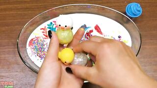 Mixing MAKEUP vs GLITTER into GLOSSY Slime ! Satisfying Slime Video #949