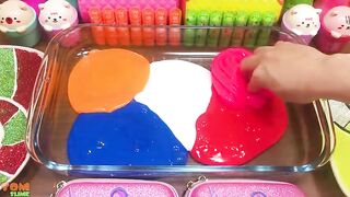 RELAXING With PIPING BAG! Mixing Random into GLOSSY Slime ! Satisfying Slime #945