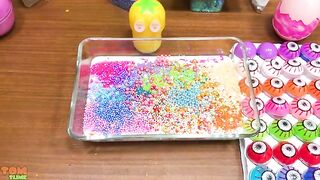 Mixing MAKEUP,GLITTER and FOAM into GLOSSY Slime ! Satisfying Slime Video #929