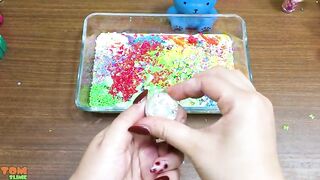 Mixing Random into GLOSSY Slime ! Satisfying Slime Video #919
