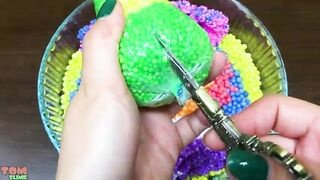 Making Crunchy Foam Slime With Piping Bags ! GLOSSY SLIME ! ASMR Slime Videos #911
