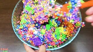Making Crunchy Foam Slime With Piping Bags ! GLOSSY SLIME ! ASMR Slime Videos #911