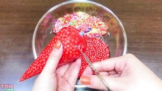 Making Crunchy Foam Slime With Piping Bags ! GLOSSY SLIME ! ASMR Slime Videos #893