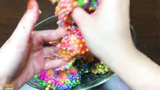 Making Crunchy Foam Slime With Piping Bags ! GLOSSY SLIME ! ASMR Slime Videos #887