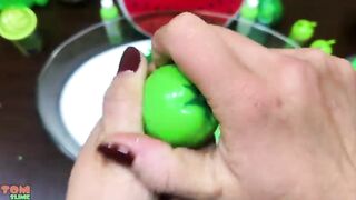 WATERMELON Slime ! Mixing Random into GLOSSY Slime ! Satisfying Slime Video #869