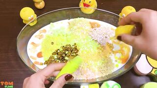KITTY YELLOW Slime ! Mixing Random into GLOSSY Slime ! Satisfying Slime Video #864