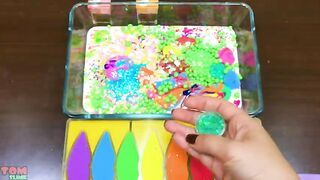 RAINBOW Slime ! Mixing Random into GLOSSY Slime ! Satisfying Slime Video #862