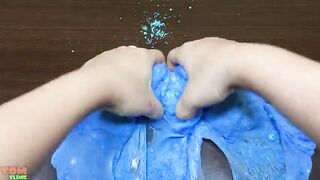 YELLOW vs BLUE.Mixing Random into GLOSSY Slime ! Satisfying Slime Video#853