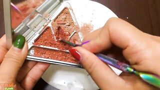 Mixing Makeup and Eyeshadow into Slime ASMR! Satisfying Slime Video #843