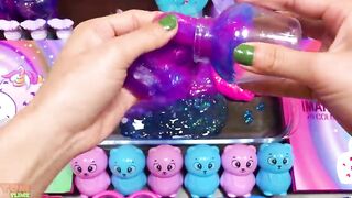Galaxy Slime | Mixing Makeup and Glitter into Store Bought Slime ASMR! Satisfying Slime Videos #837