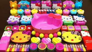 Hello Kitty Slime | Mixing Too Many Things into Slime ASMR! Satisfying Slime Videos #830