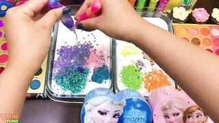 Galaxy and Rainbow Slime | Mixing Makeup and Beads into Slime ASMR! Satisfying Slime Videos #824