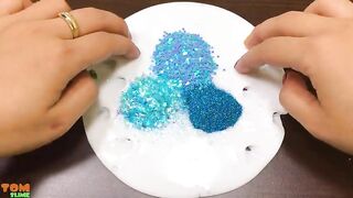 Mixing Glitter into Slime ASMR! Satisfying Slime Videos #812