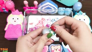 Pink vs Blue Slime | Mixing Makeup and Beads into Slime ASMR! Satisfying Slime Videos #798