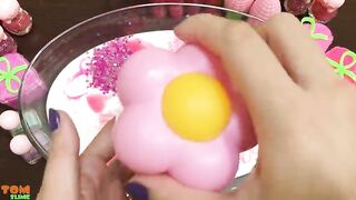 Pink Slime | Mixing Glitter and Floam into Slime ASMR! Satisfying Slime Video #797
