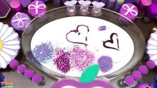 Purple Slime | Mixing Makeup and Glitter into Slime ASMR! Satisfying Slime Videos #791