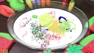 Strawberry Slime | Mixing Makeup and Glitter into Slime ASMR! Satisfying Slime Videos #782