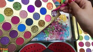 Mixing Makeup and Glitter into Slime ASMR! Satisfying Slime Videos #779