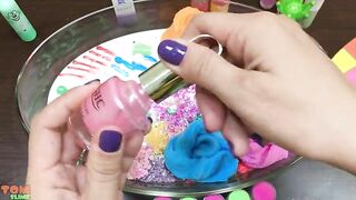 Mixing Clay and Glitter into Slime ASMR! Satisfying Slime Videos #764