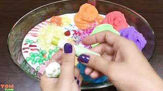 Mixing Clay and Glitter into Slime ASMR! Satisfying Slime Videos #764