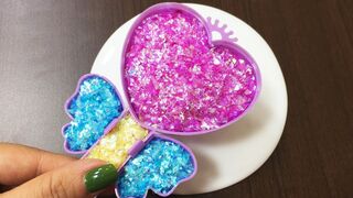Mixing Glitter into Slime ASMR! Satisfying Slime Video #759