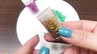 Mixing Glitter into Slime ASMR! Satisfying Slime Video #751
