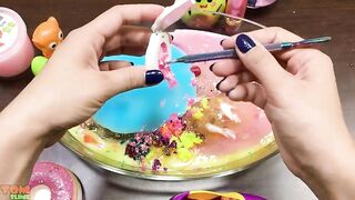 Mixing Makeup and Glitter into Store Bought Slime ASMR! Satisfying Slime Videos #735