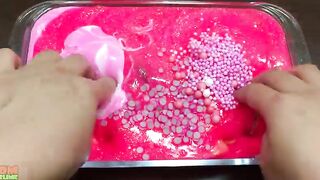 Peppa Pig Slime Pink vs Blue | Mixing Beads and Glitter into Slime ASMR! Satisfying Slime Video #715