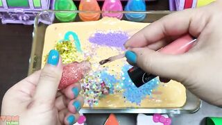 Making Fluffy Slime with Hello Kitty ! Mixing Makeup, Beads and More into Slime ASMR! #664