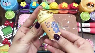Making Slime with Bottle ! Mixing Makeup, Glitter and More into Slime ASMR! #651