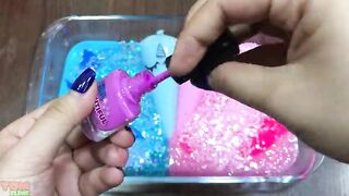 Unicorn Pink & Blue Slime | Mixing Makeup and Eyeshadow into Slime ! Satisfying Slime Video #628
