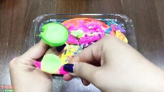 Mixing Rainbow Unicorn Makeup and Eyeshadow, Clay into Slime ASMR! Satisfying Slime Video #621