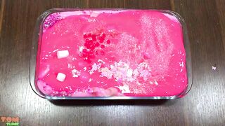 Pink Slime | Mixing Beads and Glitter into Slime | Satisfying Slime Videos #617