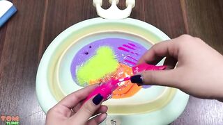 Rainbow Piping Bags Slime | Mixing Random Things into Slime | Satisfying Slime Videos #615
