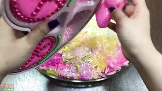Pink Vs Yellow Slime | Mixing Makeup and Floam into Slime | Satisfying Slime Videos #608