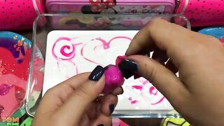 Pink Slime | Mixing Makeup and Glitter into Glossy Slime | Satisfying Slime Videos #606