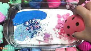 Pink Vs Blue Slime | Mixing Makeup and Glitter into Glossy Slime | Satisfying Slime Videos #603