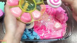 Pink Vs Blue Slime | Mixing Makeup and Glitter into Glossy Slime | Satisfying Slime Videos #603