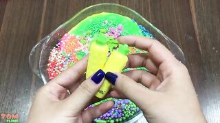 Mixing Glitter and Floam into Slime | Satisfying Slime Videos #602