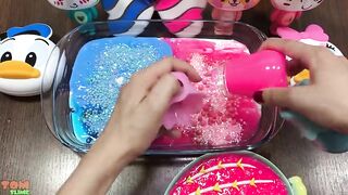 Pink Vs Blue Slime | Mixing Makeup and Glitter into Slime | Satisfying Slime Video #598