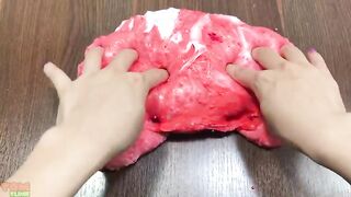 Red Hello Kitty Slime | Mixing Glitter and Floam into Glossy Slime | Satisfying Slime Videos #589