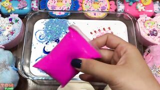 Pink Vs Blue Slime | Mixing Beads and Floam into Glossy Slime | Satisfying Slime Videos #583