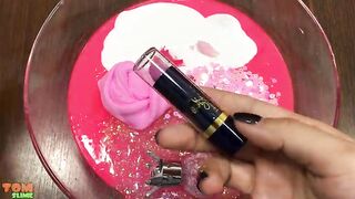 Pink Slime | Mixing Makeup and Clay into Store Bought Slime | Satisfying Slime Videos #581