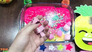 Mixing Glitter and Beads into Glossy Slime | Satisfying Slime Videos #578