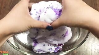 Purple Slime | Mixing Makeup and Floam into Glossy Slime | Satisfying Slime Videos #577